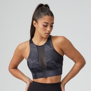 Buffbunny Journey Collection Impact Sports Bra Black Quartz Size Large